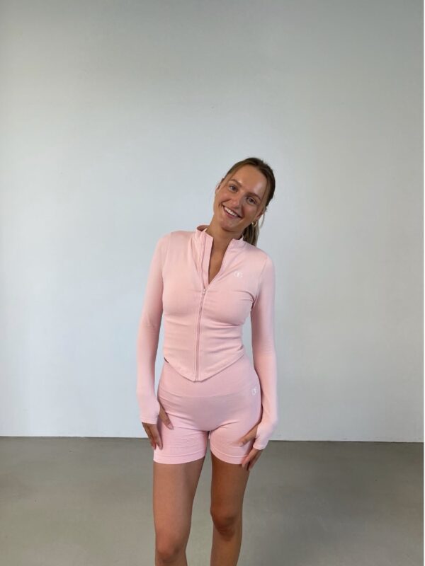 Reliable Sports Zip Long Sleeve Pink